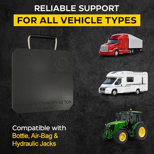 25 Ton Cribbing Support Jack Plate for Trailers, Boats, RV, Heavy Vehicle Equipment, Hydraulic Cylinders, Bottle Jacks, Jack Stands - style: 25 Ton