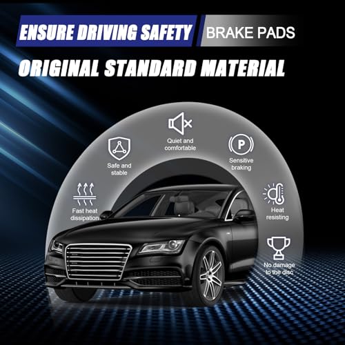 Ceramic Front Brake Pads for Dodge Charger,Challenger,Magnum - size: D1056
