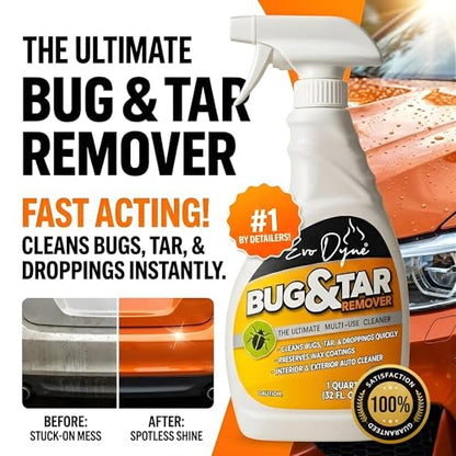 Evo Dyne Bug Remover 32 oz Car Cleaner Removes Tar, Sap & Grease