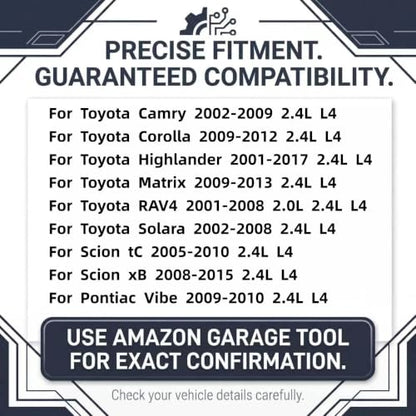 Engine Valve Cover Gasket Set Fits for Toyota Camry 02-09,Corolla 09-12,Highlander 01-17,Matrix 09-13,RAV4 01-08,Solara 02-08,for Scion tC 05-10,xB 08-15,for Pontiac Vibe 09-10,2.0L 2.4L L4,VS50440R