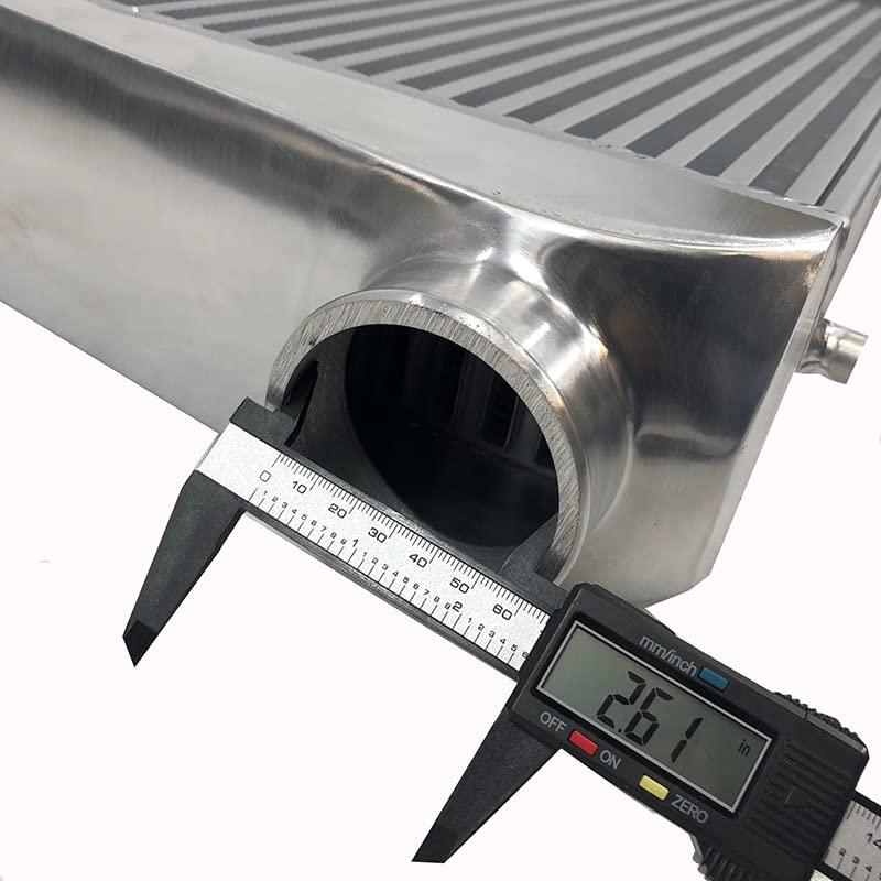 Aluminum Front Mount Turbo Racing Intercooler Overall Size 31x12x4" 3" Inlet/Outlet Universal