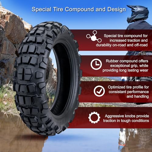 Tusk Waypoint Adventure Tire (130/70-12 (56P)) - size: 130/70-12 (56P)