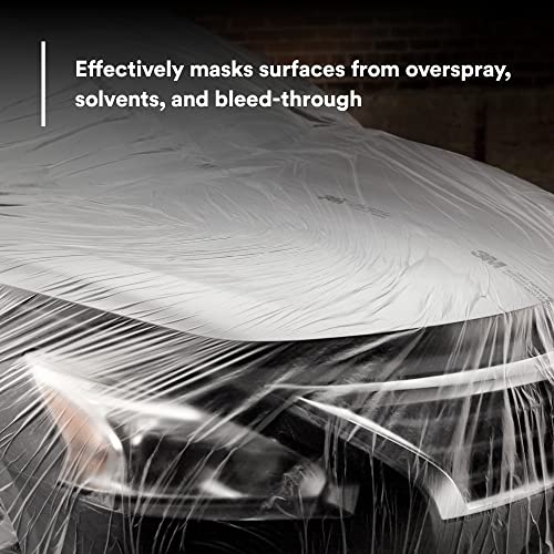 3M Plastic Sheeting 06723, High Density, Tear Resistant, Durable, Easy To Cut, 12 ft x 400 ft - size: 12 ft x 400 ft