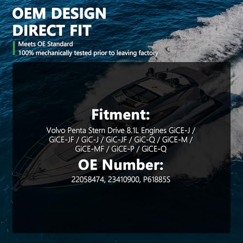 Upgraded Fuel Pump Assembly for Volvo Penta Stern Drive 8.1L Engines GiCE-J/GiCE-JF/GiC-J/GiC-JF/GiC-Q/GiCE-M/GiCE-MF/GiCE-P/GiCE-Q Replaces OE# 22058474 23410900 P61885S