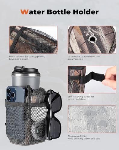 KEMIMOTO ATV Fender Bag Water-resistance Bags With Drink Holder Camo - color: Camo