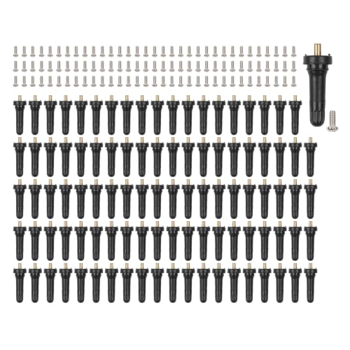 Dasbecan 100pcs 17-20008 TPMS Snap-in Tire Pressure Sensor Valve Stem