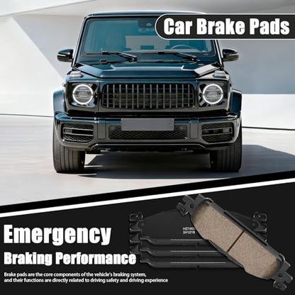 Front & Rear Ceramic Brake Pads Set for Ford Explorer/Flex/Taurus & Lincoln MKS/MKT [Excluding Heavy Duty Brakes] - style: HZ1508+HZ1377