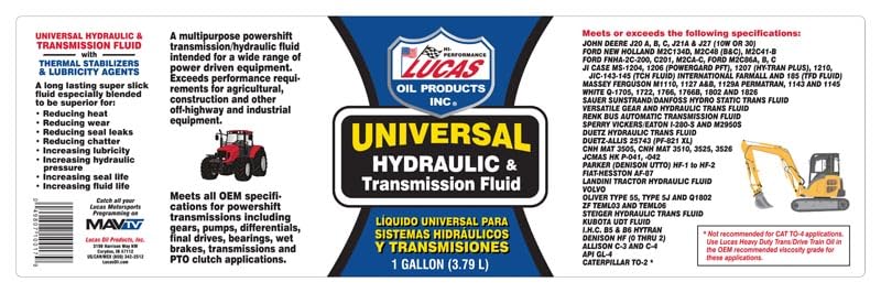 Universal Hydraulic Fluid