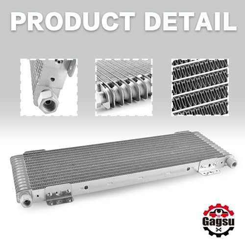 40k Transmission Oil Cooler lpd47391 Compatible with tru Cool Heavy Duty 40,000 GVW Max - Low Pressure Drop Trans Cooler - color: Silver
