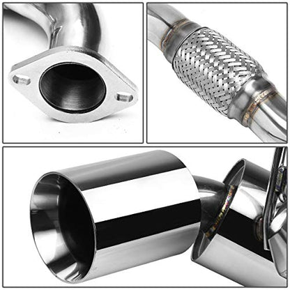 Auto Dynasty 4.5" Clamp-On Catback Exhaust Tip System For 09-19 Nissan 370Z
