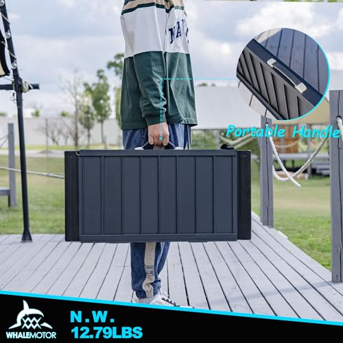 WHALEMOTOR Black Portable Wheelchair Ramp, 2FT No-sew Non-Slip Aluminum Wheelchair Ramp, Folding Portable Wheelchair Ramps for Home, Weight Capacity Up to 800 LBS, Loading Dock Plates - size: 2FT Using height 2-6"