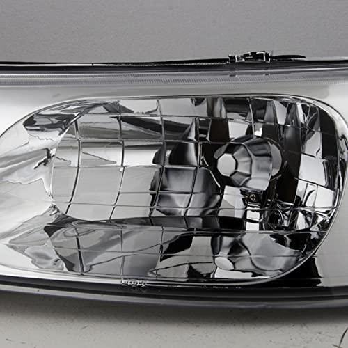 AKKON - For Lincoln Town Car OE Replacement Chrome Bezel Headlights Driver/Passenger Head Lamps Pair New