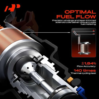 A-Premium 6 Cylinder Fuel Injector Assembly w/Bracket w/Return fuel system