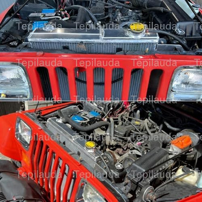 3 Row Radiator For Jeep Wrangler TJ YJ 2.4 2.5 4.0 4.2L 1987-2006 - size: 3 Row Radiator
