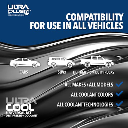 UltraCool Antifreeze Coolant Universal Engine 50/50 Red 1 Gallon