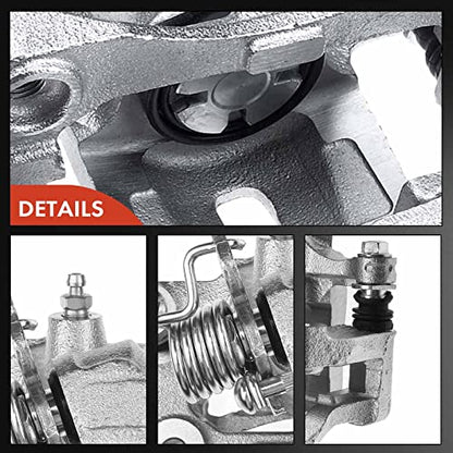 A-Premium Rear Left and Right Side Disc Brake Caliper with Bracket