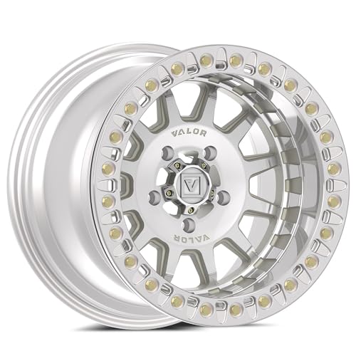15x10 Valor Offroad V09 Raw Machined BEADLOCK UTV Wheel 5x4.5 (0mm)