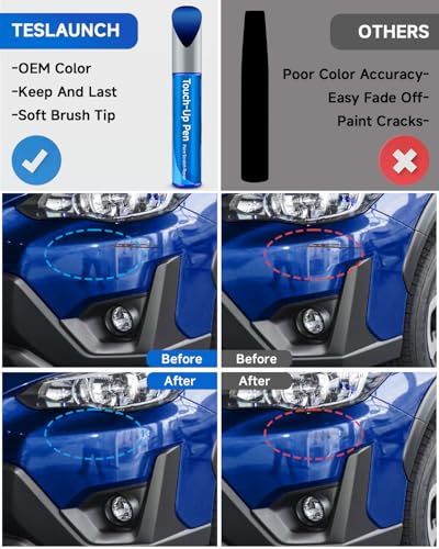 K7X WR(World Rally) Blue Pearl Compatible with Subaru Exact Match Touch Up Paint Car Scratch Repair - color: WR Blue Pearl(K7X) compatible with BRZ/Forester-models/Impreza/WRX
