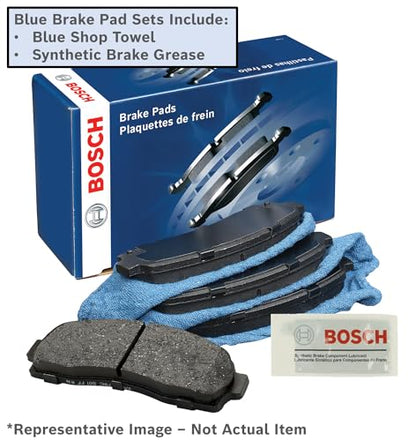 BOSCH BE996 Blue Ceramic Disc Brake Pad Set - Compatible With Select Lexus RX330, RX350, RX400h; Toyota Highlander; REAR