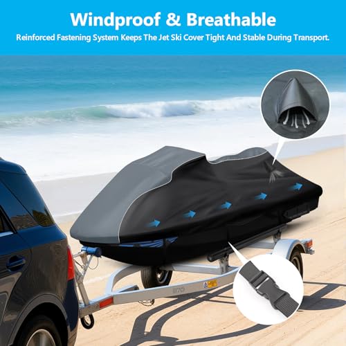 Jet Ski Cover for Sea-doo Spark 2up/Spark Trixx 2up 2014-2024 Waterproof - size: For Sea-doo Spark 2up Spark Trixx 2up 2014-2024