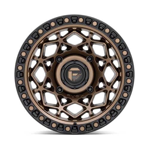 Fuel UTV D785 15X7 4X137 BRZ M-BLK-RING 10MM - D7851570A643 - color: Bronze With Matte Black Ring, size: 15x7