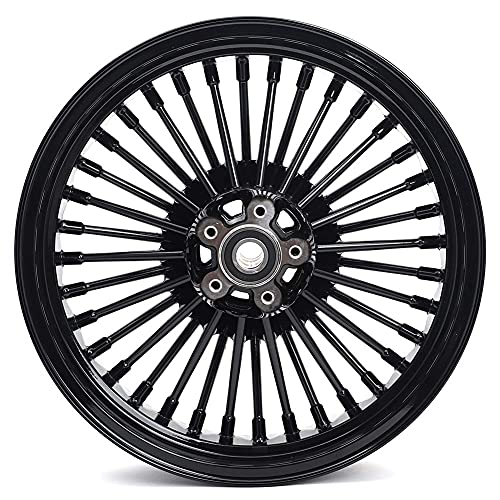 TOFR 19x2.5 16x3.0 Fat Spoke Wheels Black For Harley Sportster XL883N 10-22 - size: Front:19x2.5 Rear:16x3.0