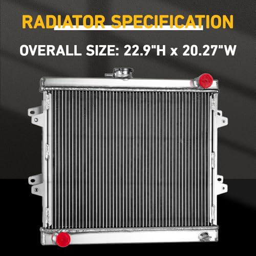 Radiator for 1984-1995 1985 1986 Toyota Pickup 4Runner 2.4L L4 SR5 DLX MT - size: 3row radiator