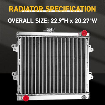 Radiator for 1984-1995 1985 1986 Toyota Pickup 4Runner 2.4L L4 SR5 DLX MT - size: 3row radiator