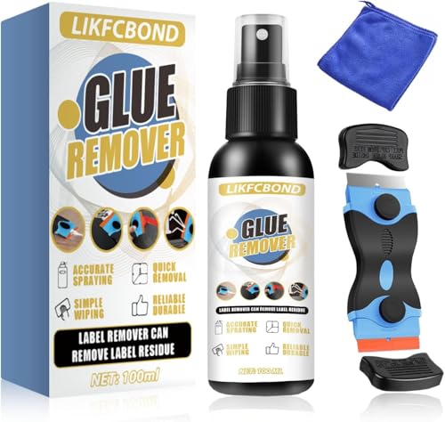 Sticker Remover Spray 100ml, Adhesive Remover Spray Set with Tool