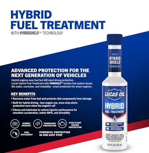 Lucas Oil 10996 Hybrid Fuel Treatment w/HybridShield™ - 5.25 Ounce - size: 5.25 Ounce