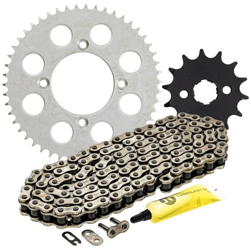 NICHE Drive Sprocket Chain Combo for Honda XR100R CRF100F Front 14 Rear 50 Tooth 428HZ Standard 118 Links - size: Standard Chain