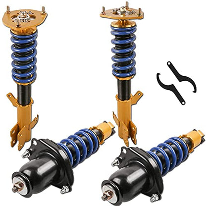 MOSTPLUS Coilovers Struts Compatible for 2003 2004 2005 2006 2007 2008 Toyota Corolla E120 E130/2003-2008 Matrix Adjustable Lowering Suspension (Set of 4) - size: 2003-2008 Toyota Corolla