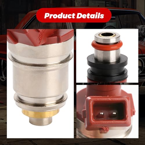4-Pack Fuel Injectors Set | Compatible with Nissan D21 1990-1994 2.4L L4| Replaces FJ342 16600-86G10 - size: 4 X FJ342