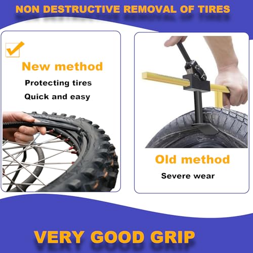 Dirt Bike Tire Changing Tools Complete Package for Motocross Enduro Compact Dirt Bike Tire Changer for 16" to 21" Wheels Quick Easy Mount 15mm to 25 mm Axles (Puller kit) - style: Puller kit
