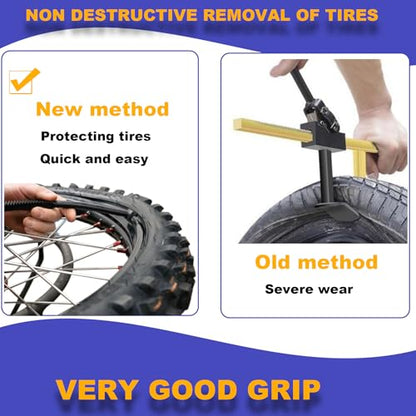 Dirt Bike Tire Changing Tools Complete Package for Motocross Enduro Compact Dirt Bike Tire Changer for 16" to 21" Wheels Quick Easy Mount 15mm to 25 mm Axles (Puller kit) - style: Puller kit