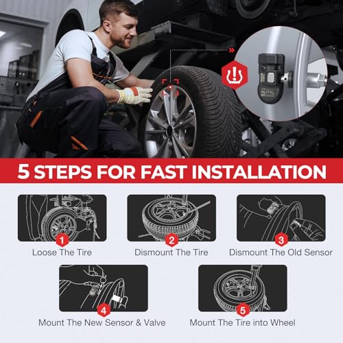 Autel MaxiTPMS MX Sensors 20 PCS: 2026 20 Pack Metal Stem 315/433MHz TPMS Sensors, Universal Tire Sensor Programmed by TPMS Tool TS408S TS508WF Kit MS906 Pro-TS MK808TS MS906TS MP900TS MK900TS