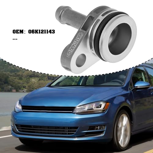 Aluminum Fittings for Automotive coolant Pipes 06K121143 Compatible with VW MQB