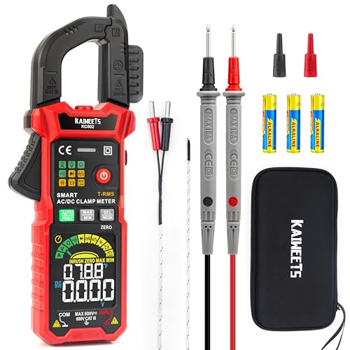 KAIWEETS Digital Clamp Meter 4-Mode Smart-Select Auto-Ranging DC Amp Tester