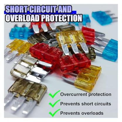 YoRise 20PCS AMP APT ATR Micro 3-Prong Car Blade Fuse (30A)