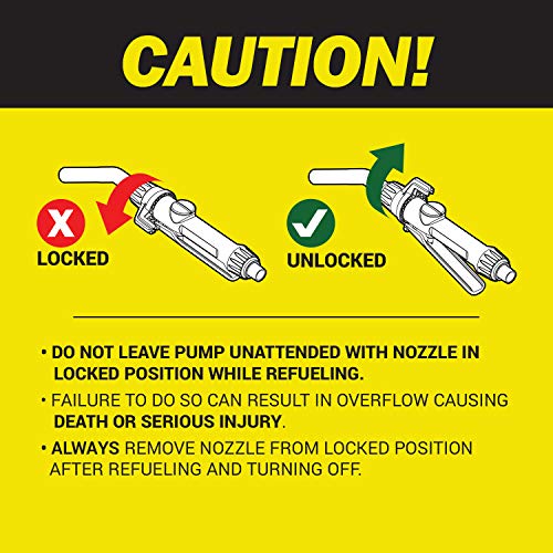 TERA PUMP 55 Gallon Drum Liquid Transfer Pump, Plug In Electric Compatible - color: Yellow-black