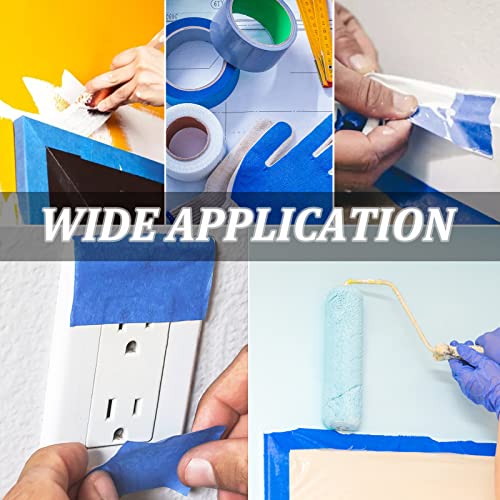 Painters Tape 2 Inch Wide, Masking Tape, Blue Tape, Professional Paint Paper Tape for Multi-Purpose, Artist Painting Tapes, DIY Crafts Arts, Protects Surfaces, Removes Easily, 5 Rolls, 1.88IN x 60.1YD - size: 5 Rolls, 1.88" x 60.1 Yds