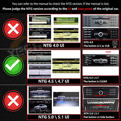 12.3" Linux CarPlay Screen for Mercedes-Benz C W204 NTG4.5 - style: C NTG4.5