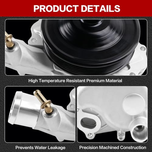 Water Pump for Land Rover Jaguar 2010-2022 3.0L V6 5.0L V8 Engine