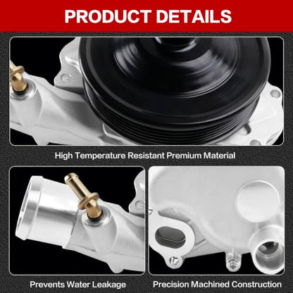 Water Pump for Land Rover Jaguar 2010-2022 3.0L V6 5.0L V8 Engine