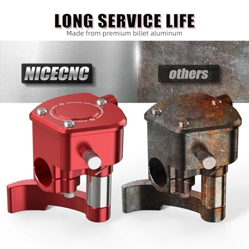 NICECNC Gas Lever Control Kit Throttle Assembly, Red - color: red
