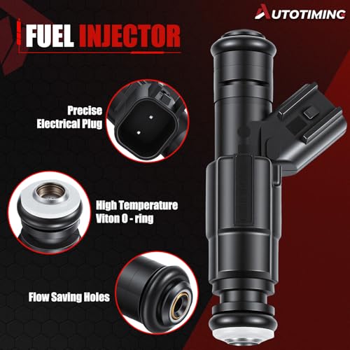 4667938 Fuel Injector Set of 6 Compatible with 2000-2003 Ram 1500-3500 5.2L - color: F-0280155784