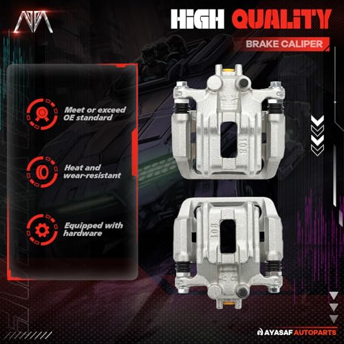 19B1448 19B1449 Rear Left&Right Disc Brake Caliper Assembly Set - size: Rear Left&Right