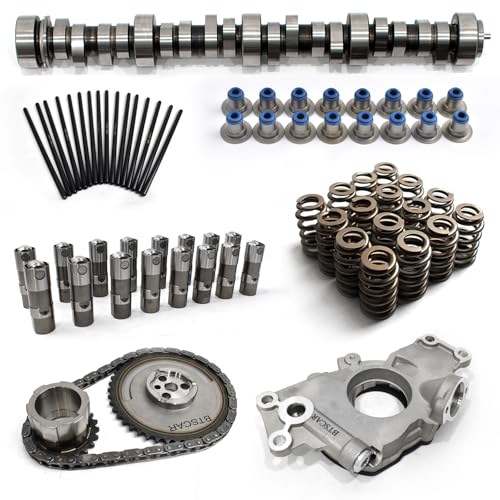 E1841P LS Stage 3 Cam Kit, Fit for 1997-2007 Chevy/GMC Gen3/4 4.8 5.3 5.7 6.0 V8 Vortec Engines, Includes .595" Camshaft, Timing Chain, Oil Pump - color: With Timing Chain & M295 Oil Pump