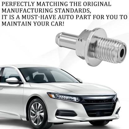 PCV Valve with Gasket, PCV Valve Kit Replacement OEM#17130-PND-A01 17130-RBB-A01, Crankcase Ventilation Valve Compatible with Honda CRV Accord Element Civic Acura ILX RSX NSX(Silver)