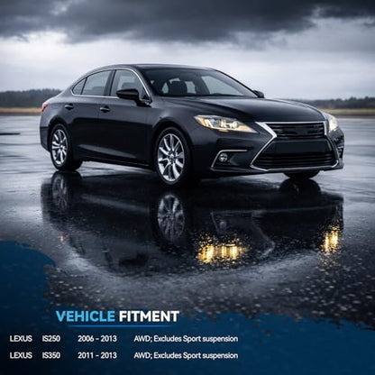 Detroit Axle - AWD 2pc Front Struts for 2006-2013 Lexus IS250 - size: 11835_11836/Pair